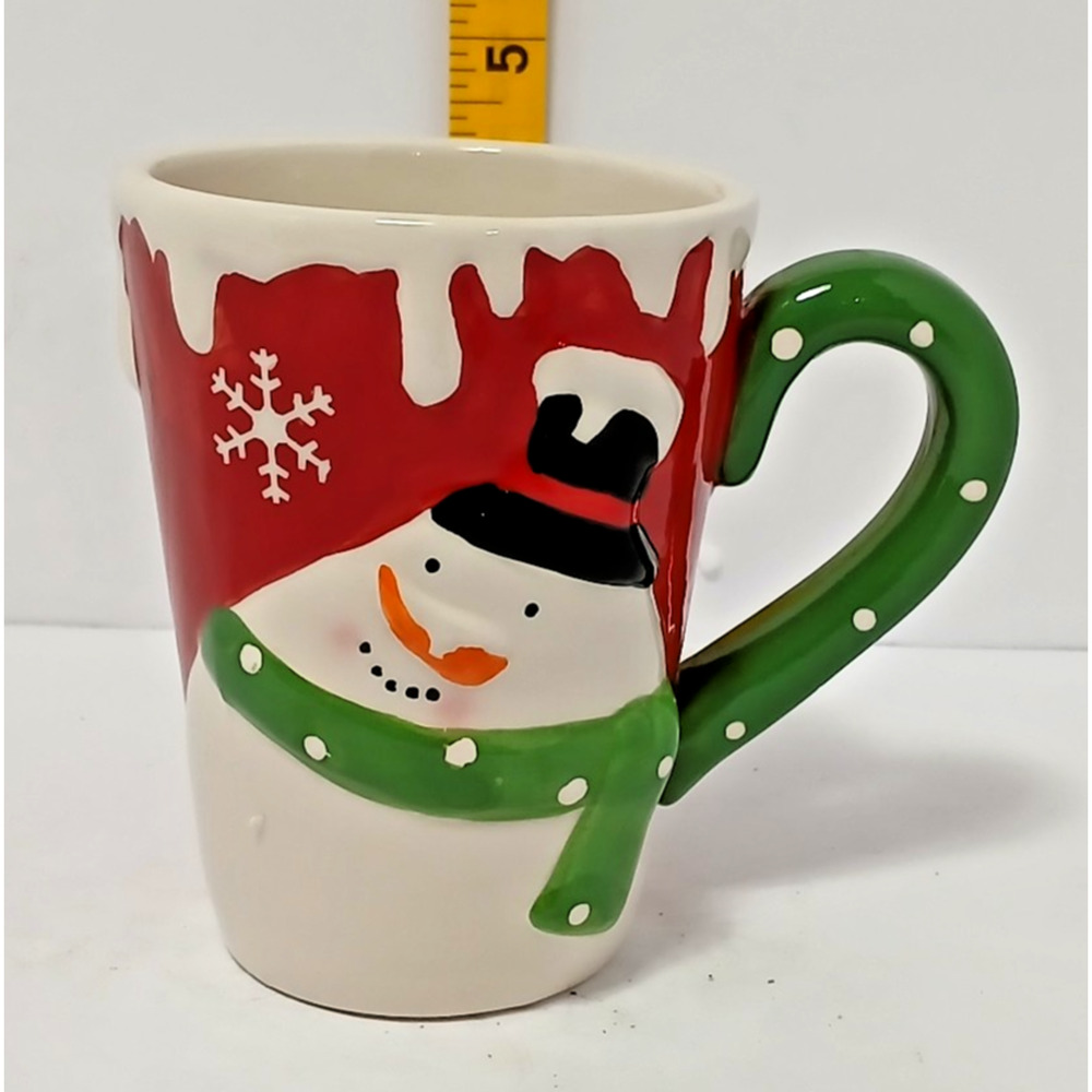 Vintage TII CollectionsChristmas Holiday Snowman Coffee Cocoa Cup Mug - 12 Ounce